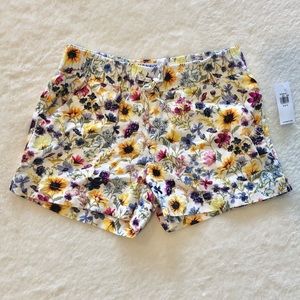 Girls Old Navy Linen-Blend Printed Drawstring Shorts, Size S, NWT
